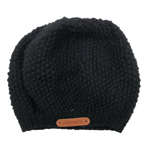 Unisex Handmade - Talvemüts, suurus 52 - 54 cm - Must (1)