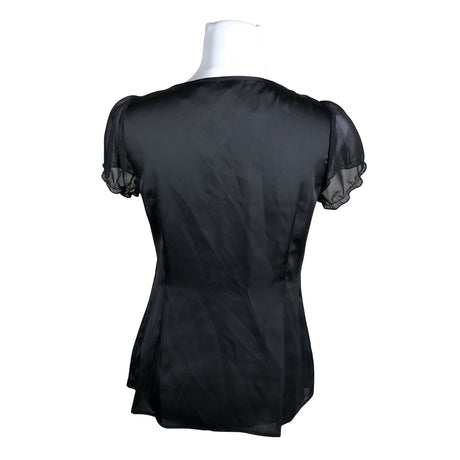 Unisex Esprit - Lühikeste käistega pluus, suurus 36 - Must (2)