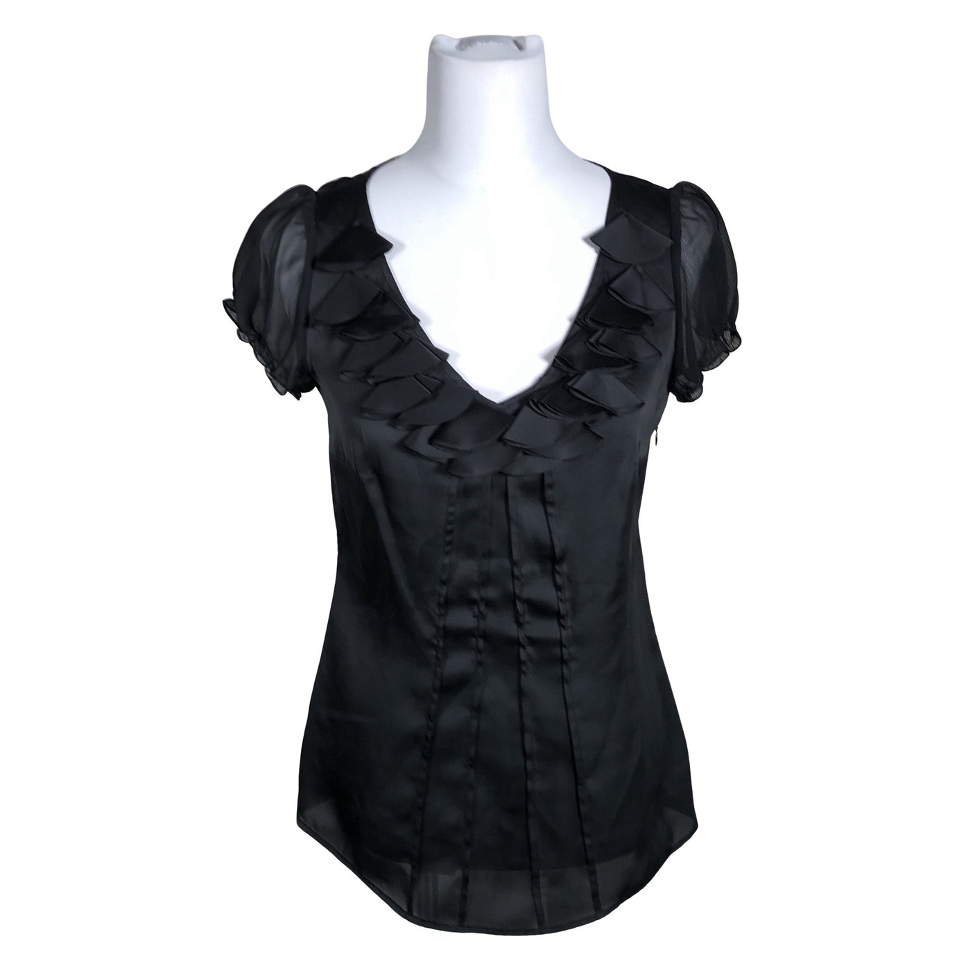 Unisex Esprit - Lühikeste käistega pluus, suurus 36 - Must (1)