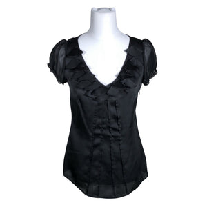 Unisex Esprit - Lühikeste käistega pluus, suurus 36 - Must (1)