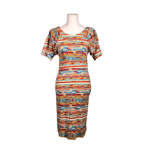 Unisex Nanso - Trikotaažist kleit, suurus 36 - Kollane (1)