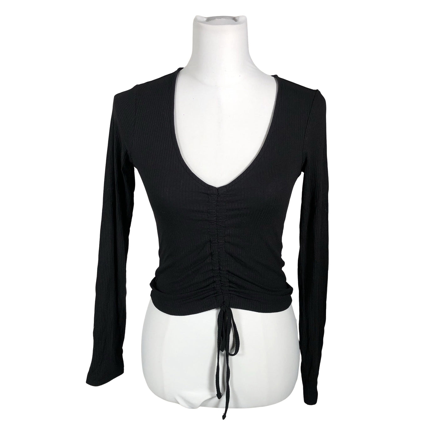 Unisex Even&Odd - Trikotaažist pluus, suurus 36 - Must (1)