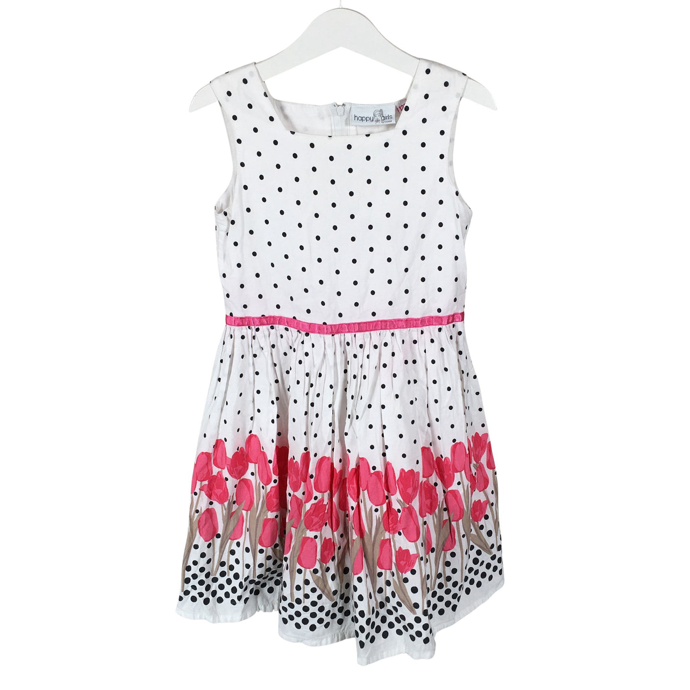 Unisex Happy Girls by Eisend - Mitteveniv kleit, suurus 116 - 122 - Valge (1)
