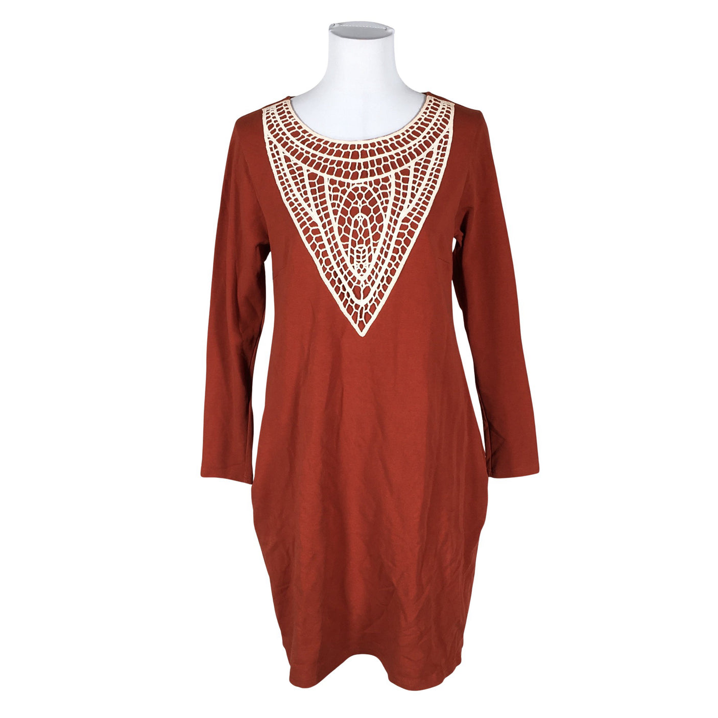 Unisex Lumoan - Dressikangast kleit, suurus 40 - Oranž (1)