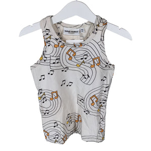Unisex Mini Rodini - Trikotaažist topp, suurus 104 - 110 - Beige (1)