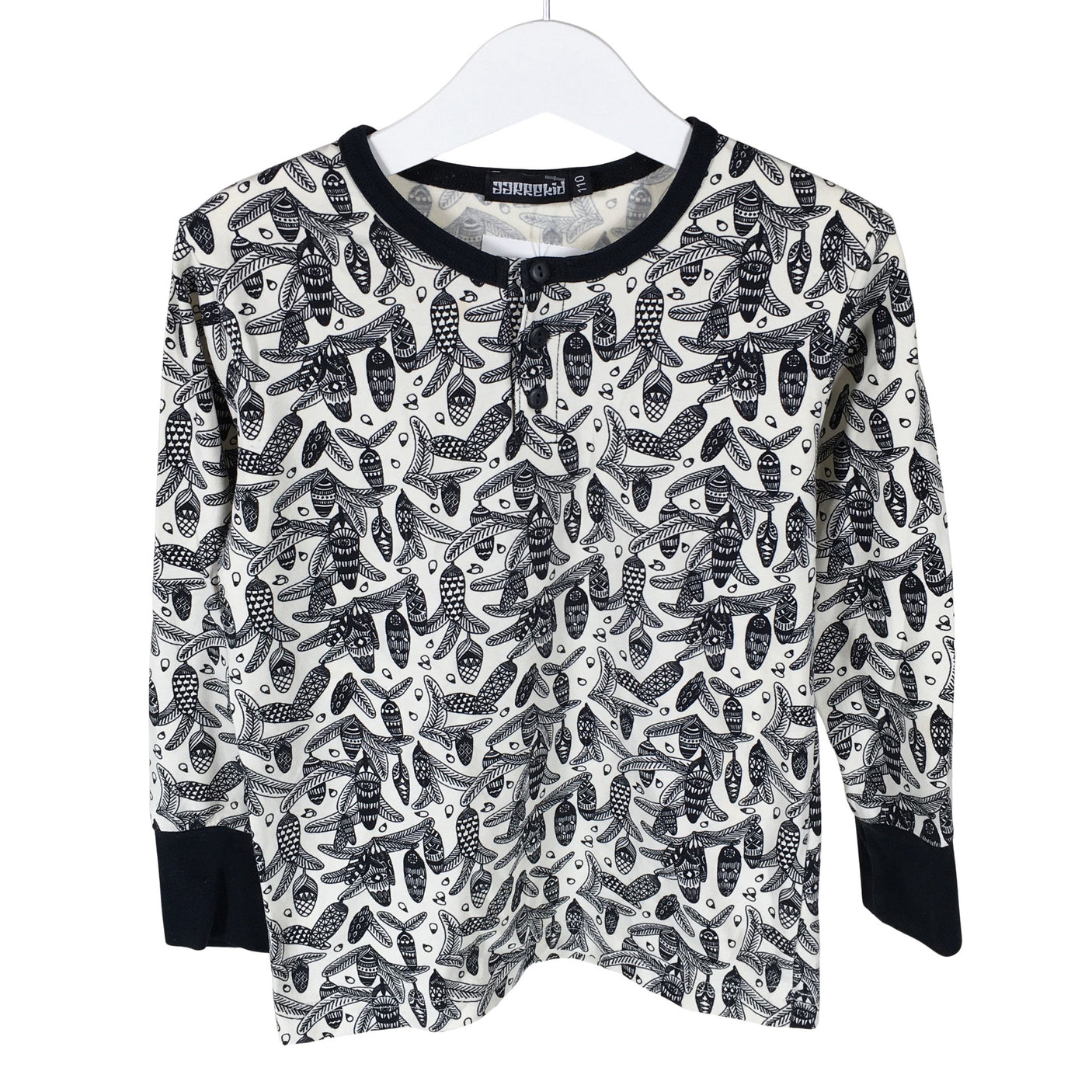 Unisex Aarrelabel - Trikotaažist pluus, suurus 104 - 110 - Beige (1)