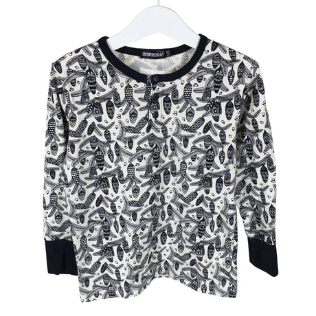 Unisex Aarrelabel - Trikotaažist pluus, suurus 104 - 110 - Beige ()