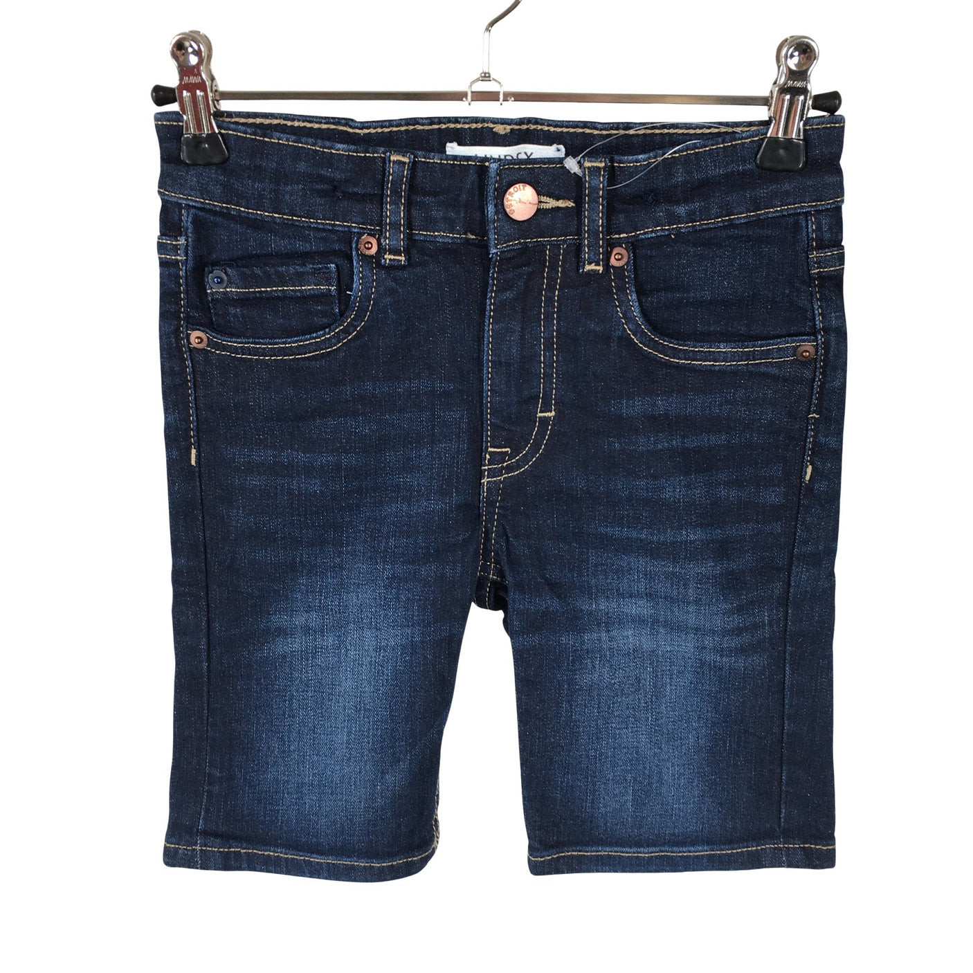 Unisex Lindex - Teksast lühikesed püksid, suurus 122 - 128 - Sinine (1)