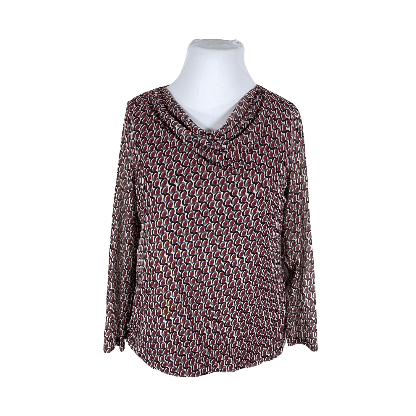 Unisex Gerry Weber - Trikotaažist pluus, suurus 44 - Veinipunane (1)