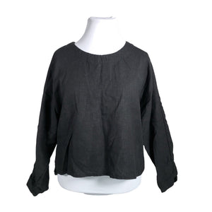 Unisex LINEN ID Studio - Pluus, suurus 48 - Must (1)
