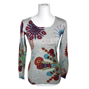 Unisex Desigual - Kampsun, suurus 36 - Hall (1)