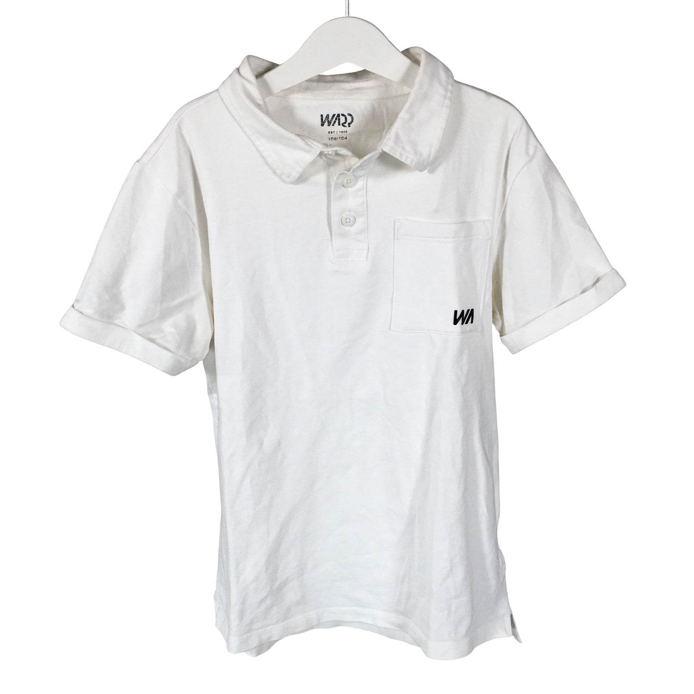 Unisex Warp - T-särk, suurus 158 - 164 - Valge (1)
