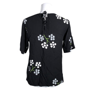 Unisex Nanso - Lühikeste käistega pluus, suurus 36 - Must (2)