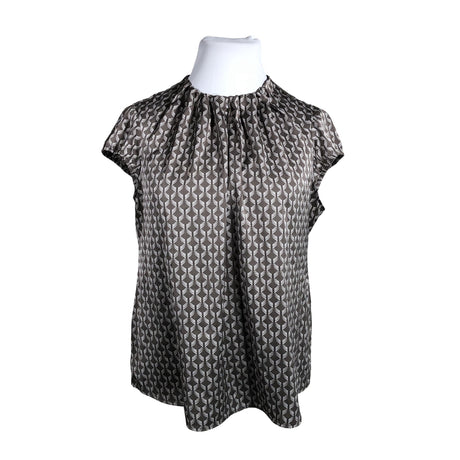 Unisex Comma - Lühikeste käistega pluus, suurus 44 - Pruun ()