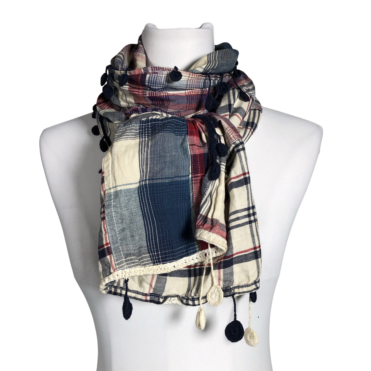 Unisex Tommy Hilfiger - Õhuke sall, suurus Maxi - Sinine (1)