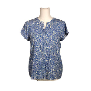 Unisex Soyaconcept - Lühikeste käistega pluus, suurus 40 - Sinine (1)