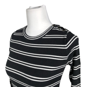 Unisex Massimo Dutti - Trikotaažist pluus, suurus 34 - Must (2)