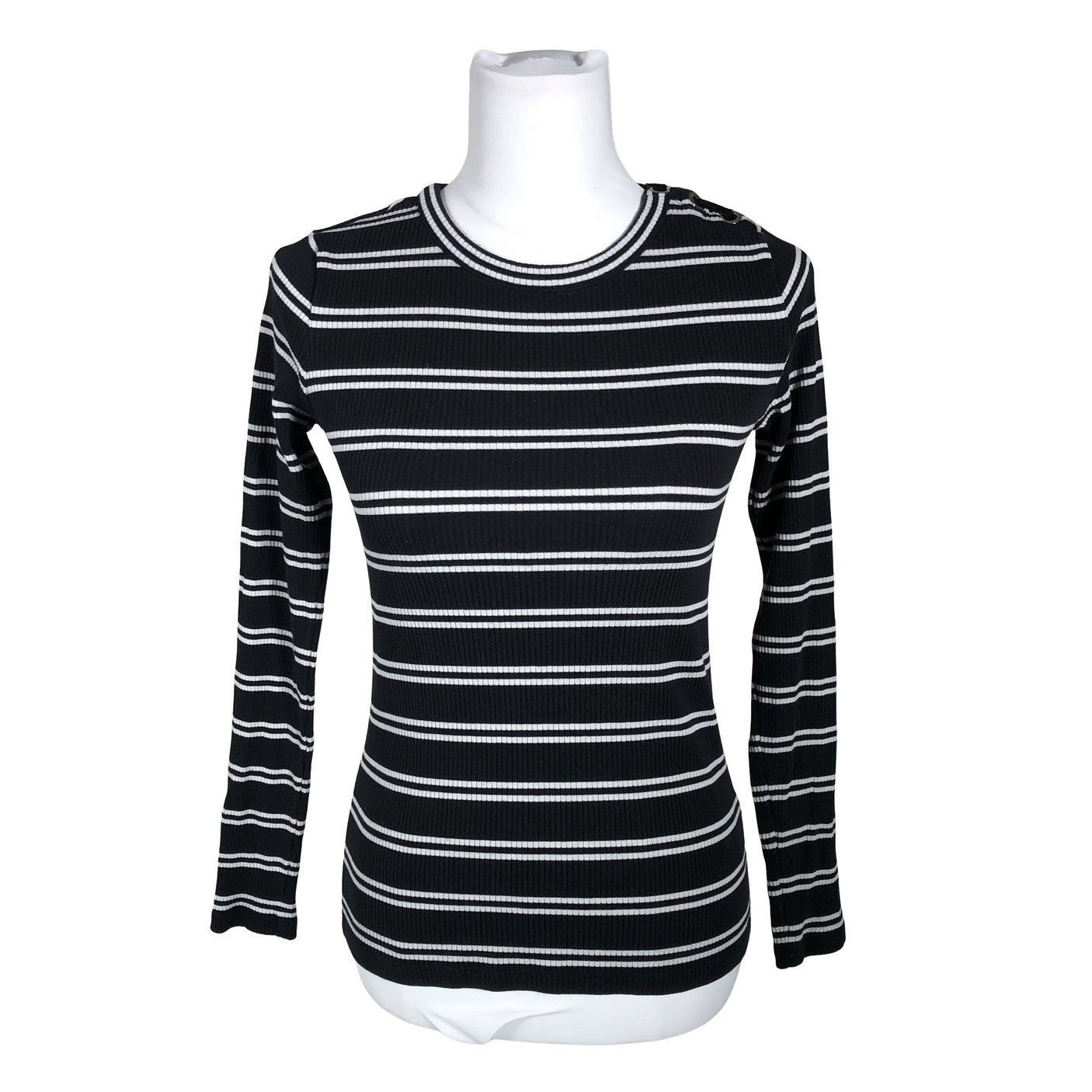 Unisex Massimo Dutti - Trikotaažist pluus, suurus 34 - Must (1)