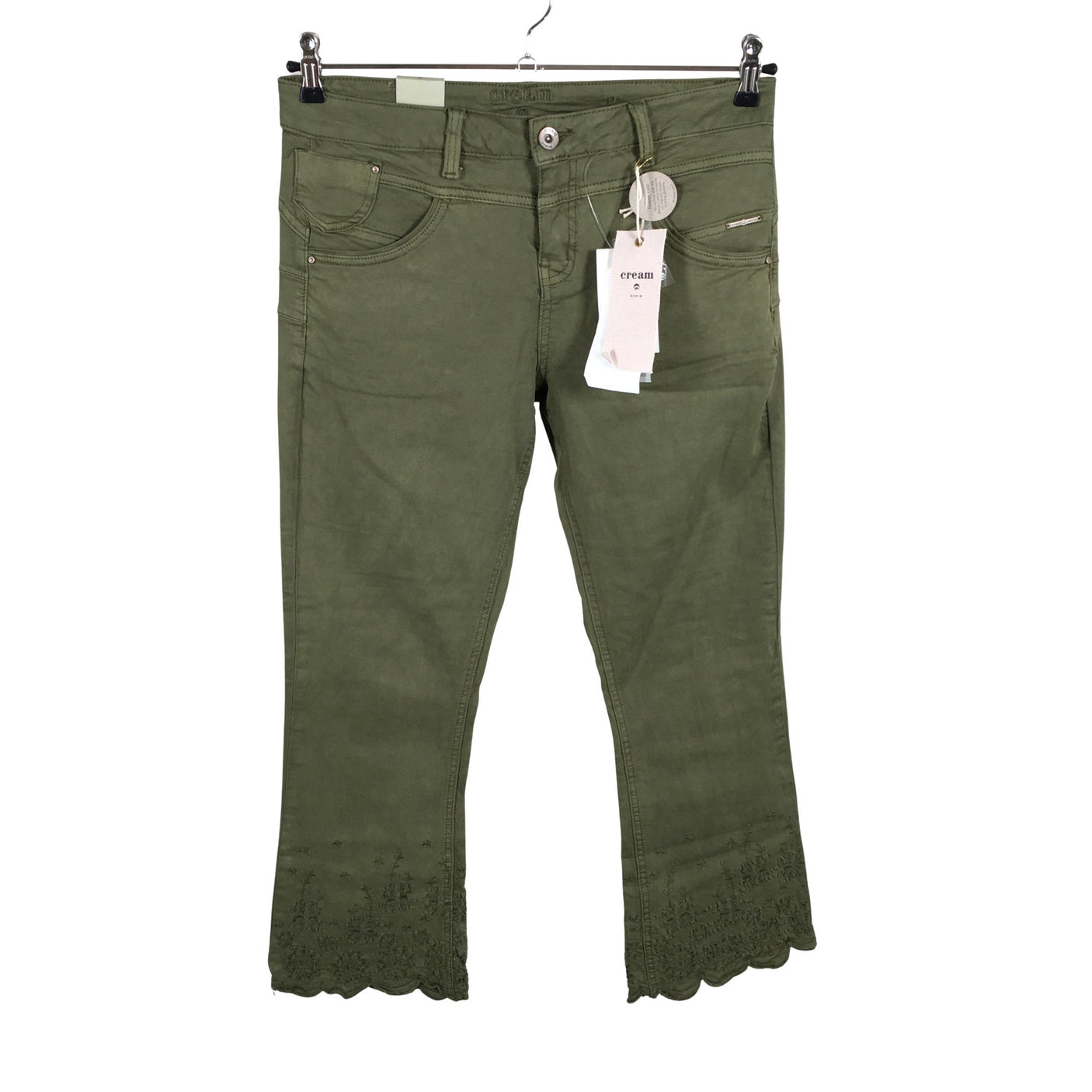 Unisex Cream - Teksad, suurus W31 - Roheline (1)
