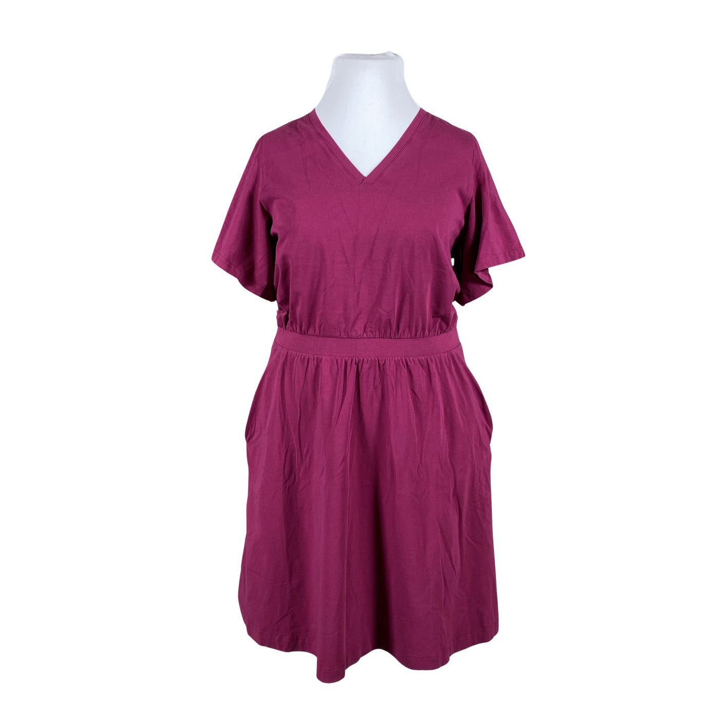 Unisex NOSH - Trikotaažist kleit, suurus 42 - Veinipunane (1)