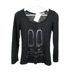 Unisex Emma & Ella - Trikotaažist pluus, suurus 158 - 164 - Must (1)