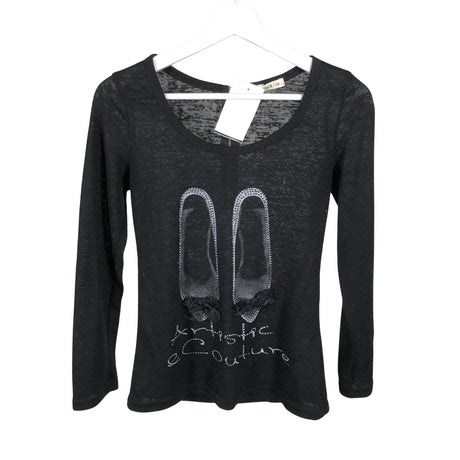 Unisex Emma & Ella - Trikotaažist pluus, suurus 158 - 164 - Must ()
