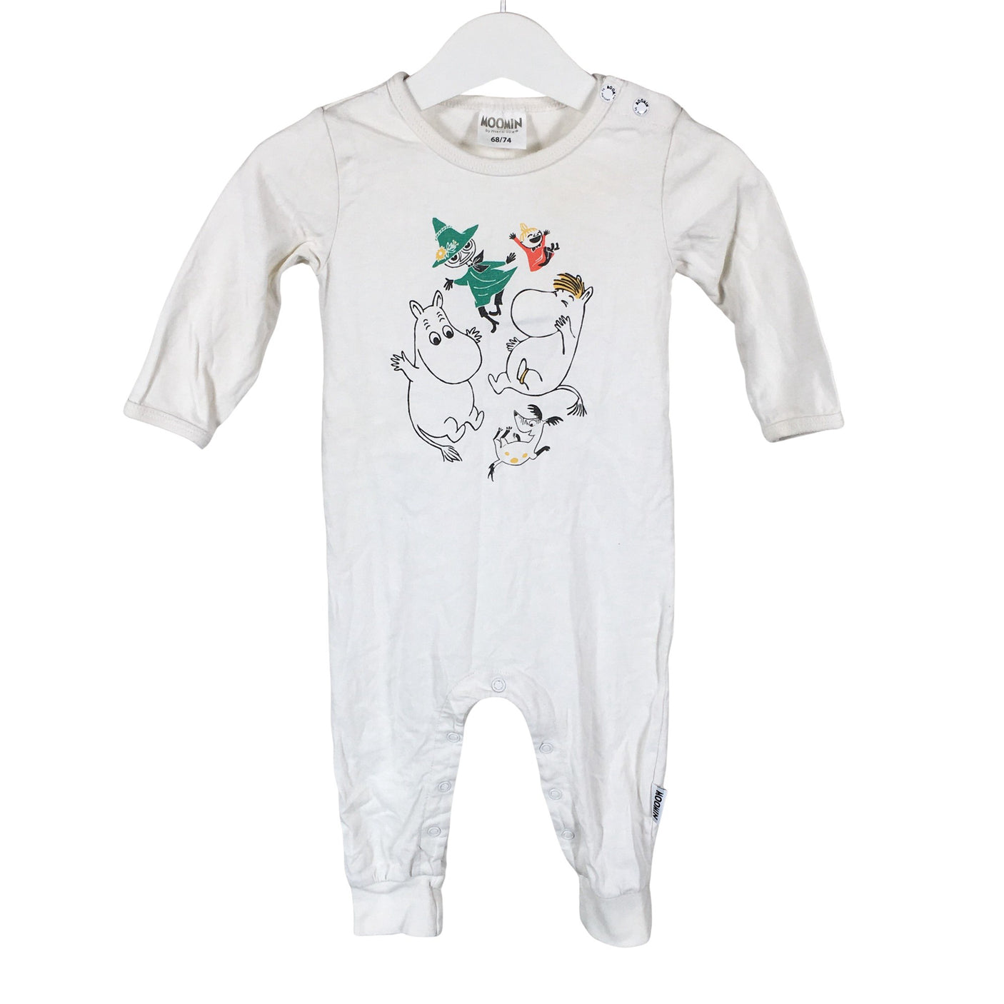Unisex Moomin by Martinex - Pükskostüüm, suurus 68 - 74 - Valge (1)