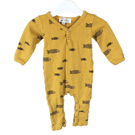 Unisex Gro - Pükskostüüm, suurus 62 - 68 - Kollane ()