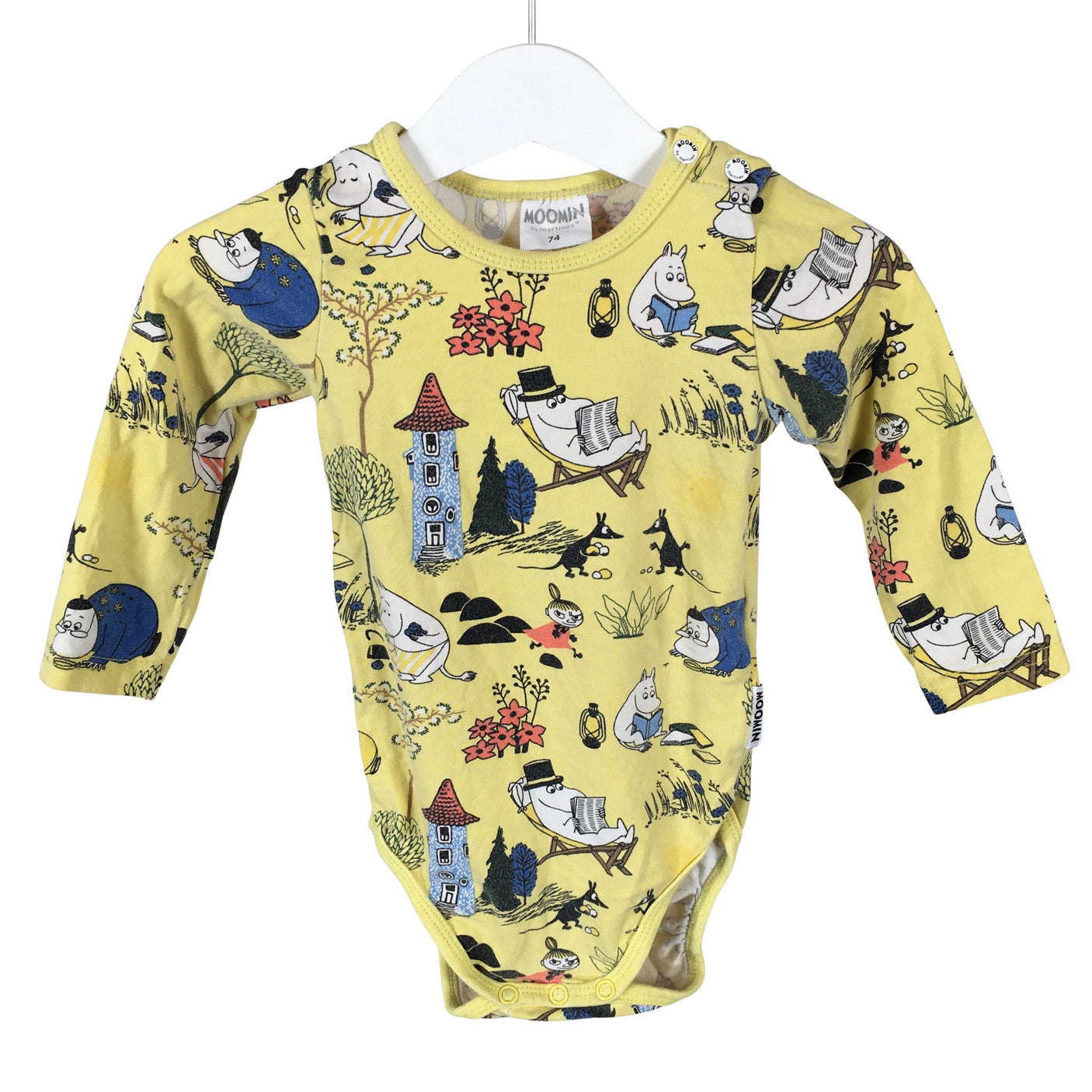 Unisex Moomin by Martinex - Bodi, suurus 68 - 74 - Kollane (1)