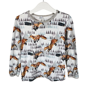 Unisex Handmade - Trikotaažist pluus, suurus 110 - 116 - Valge (1)