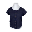 Unisex Fashion Highlight - Lühikeste käistega pluus, suurus 42 - Sinine ()