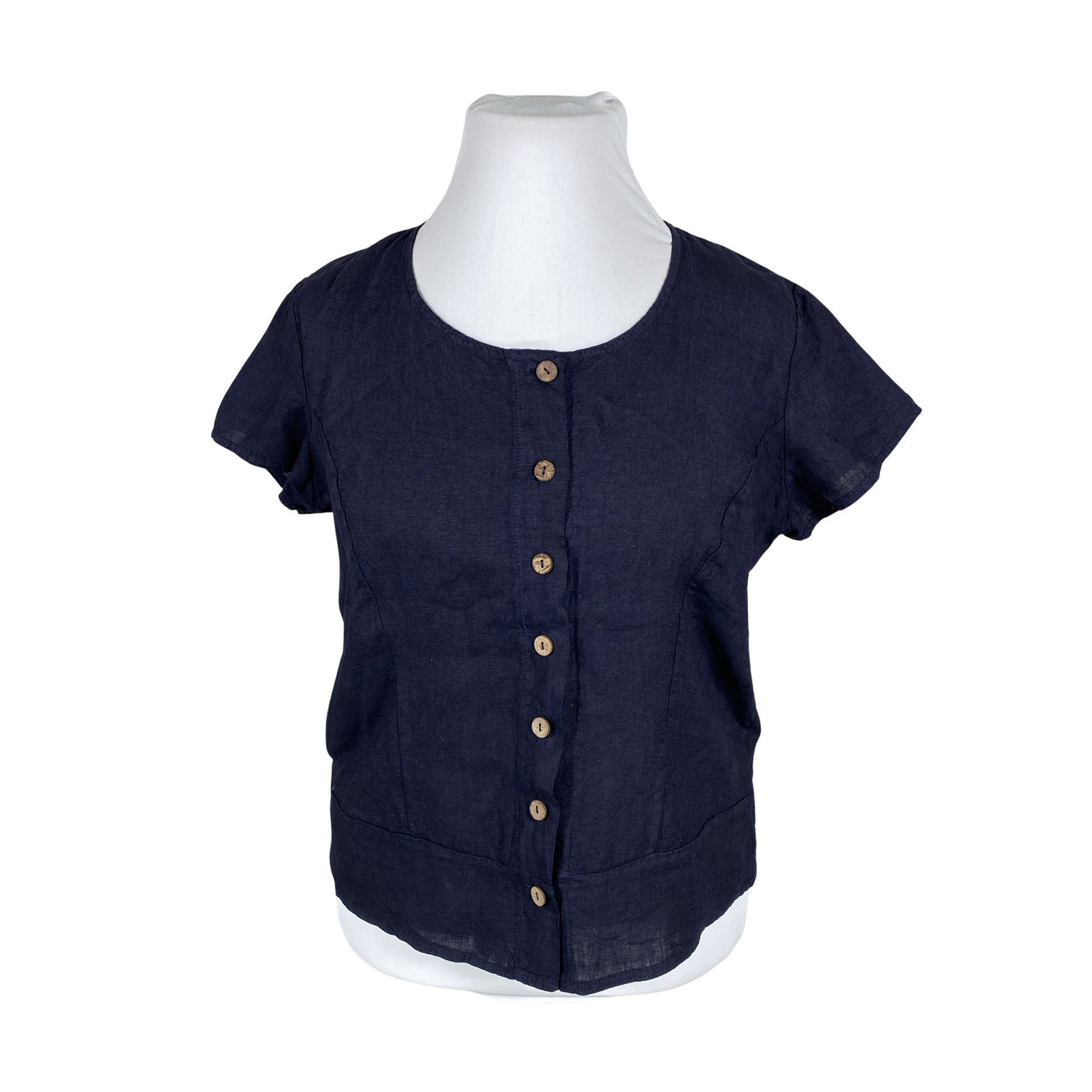 Unisex Fashion Highlight - Lühikeste käistega pluus, suurus 42 - Sinine (1)