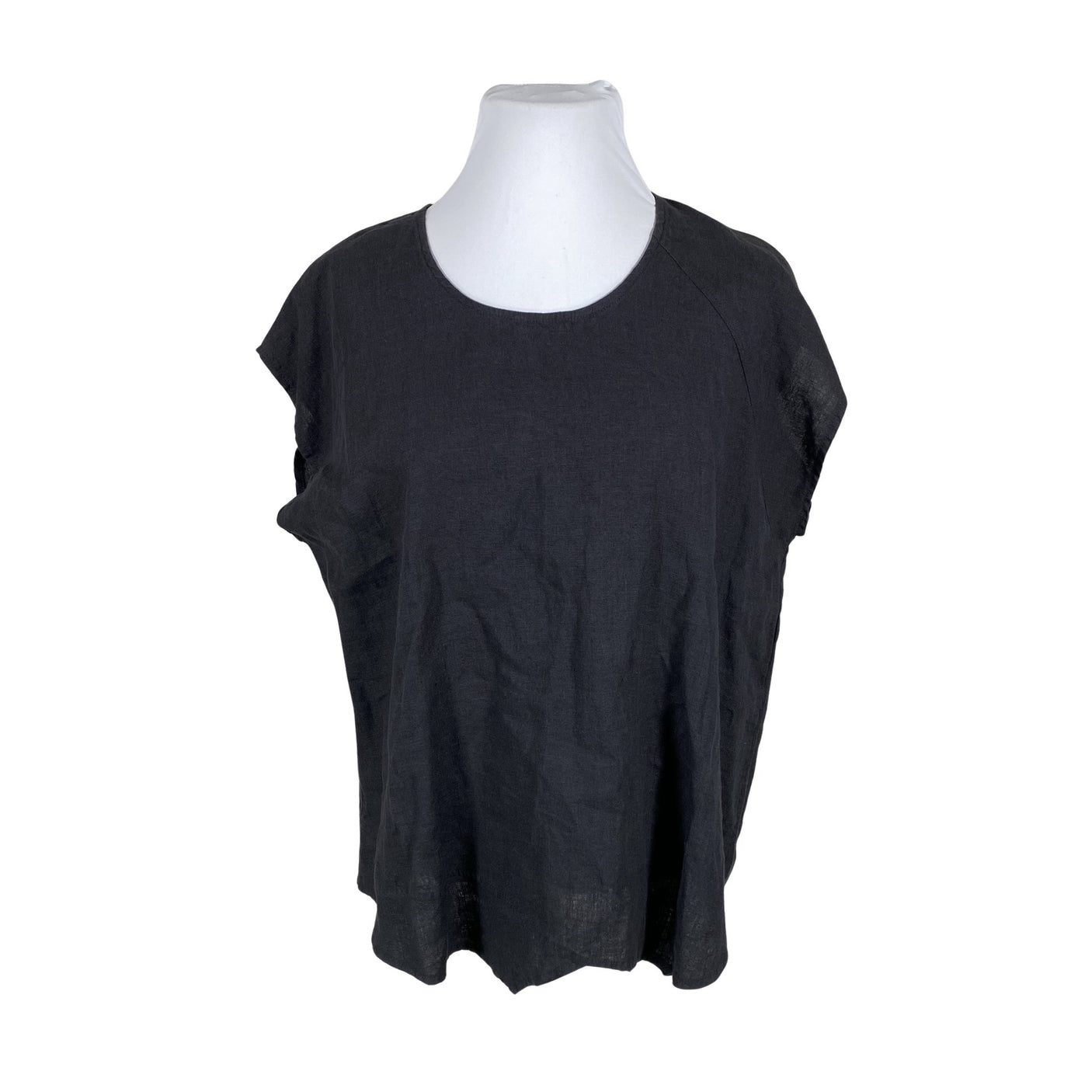 Unisex Thing - Lühikeste käistega pluus, suurus 44 - Must (1)