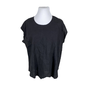 Unisex Thing - Lühikeste käistega pluus, suurus 44 - Must (1)