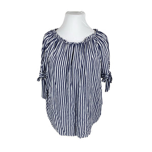 Unisex Fashion Highlight - Lühikeste käistega pluus, suurus 44 - Valge (1)