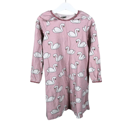 Unisex Småfolk - Trikotaažist kleit, suurus 110 - 116 - Heleroosa ()