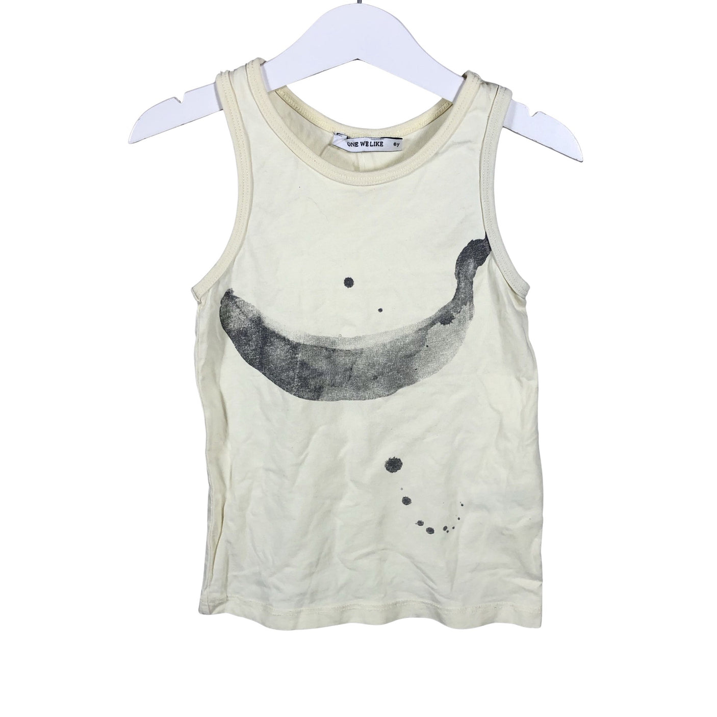 Unisex One We Like - Trikotaažist topp, suurus 104 - 110 - Kollane (1)