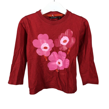 Unisex Marimekko - Trikotaažist pluus, suurus 86 - 92 - Punane ()