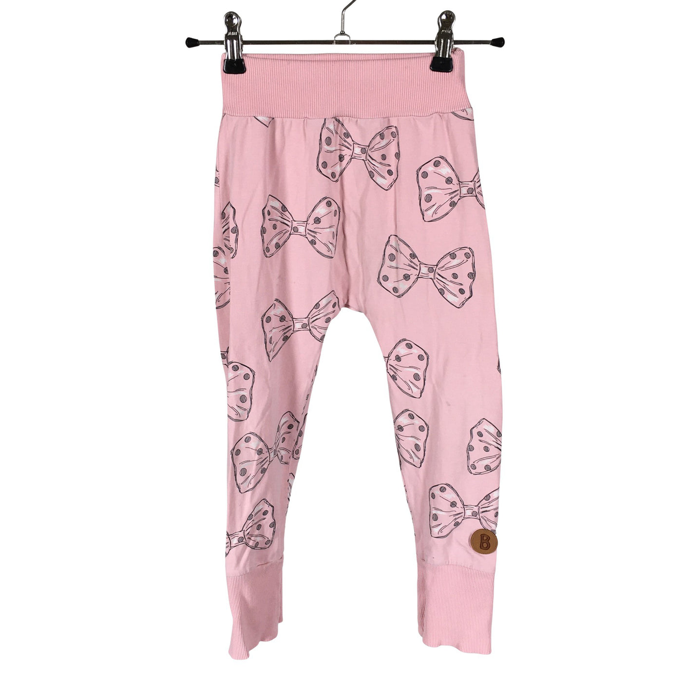 Unisex Blaa - Dressikangast püksid, suurus 98 - 104 - Heleroosa (1)
