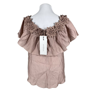 Unisex Copenhagen Muse - Lühikeste käistega pluus, suurus 42 - Pruun (2)