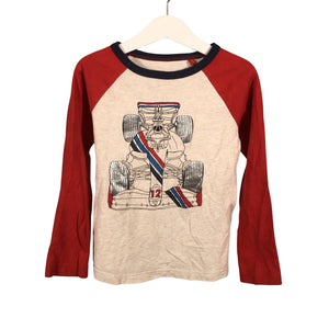 Unisex Mini Boden - Trikotaažist pluus, suurus 110 - 116 - Punane (1)