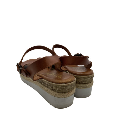Unisex Bertuchi - Kiilkontsaga rihmikud, suurus 38 - Pruun (2)