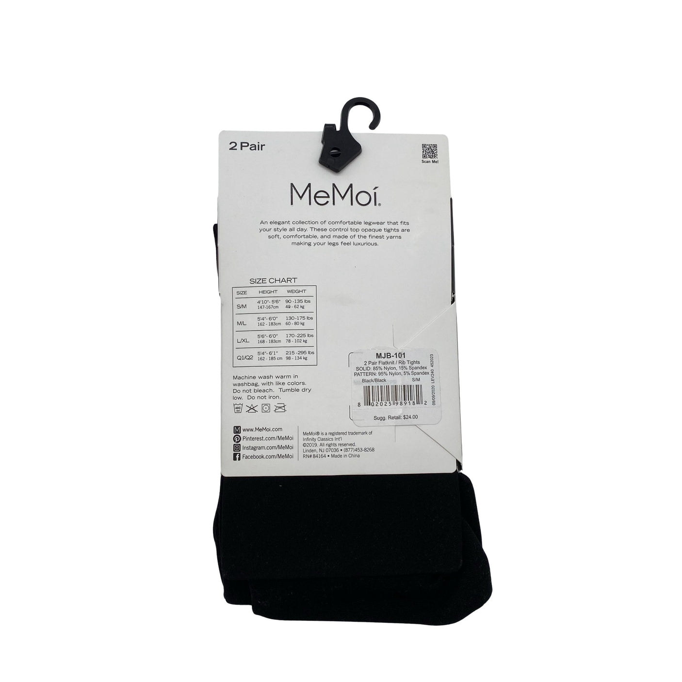 Unisex MeMoi - Õhukesed püksid, suurus 36 - Must (2)