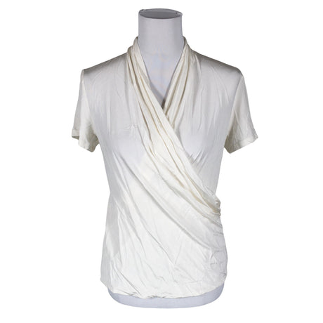 Unisex Andiata - Lühikeste käistega pluus, suurus 40 - Valge ()