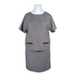 Unisex Mosaic - Lühikeste käistega pluus, suurus 44 - Veinipunane ()