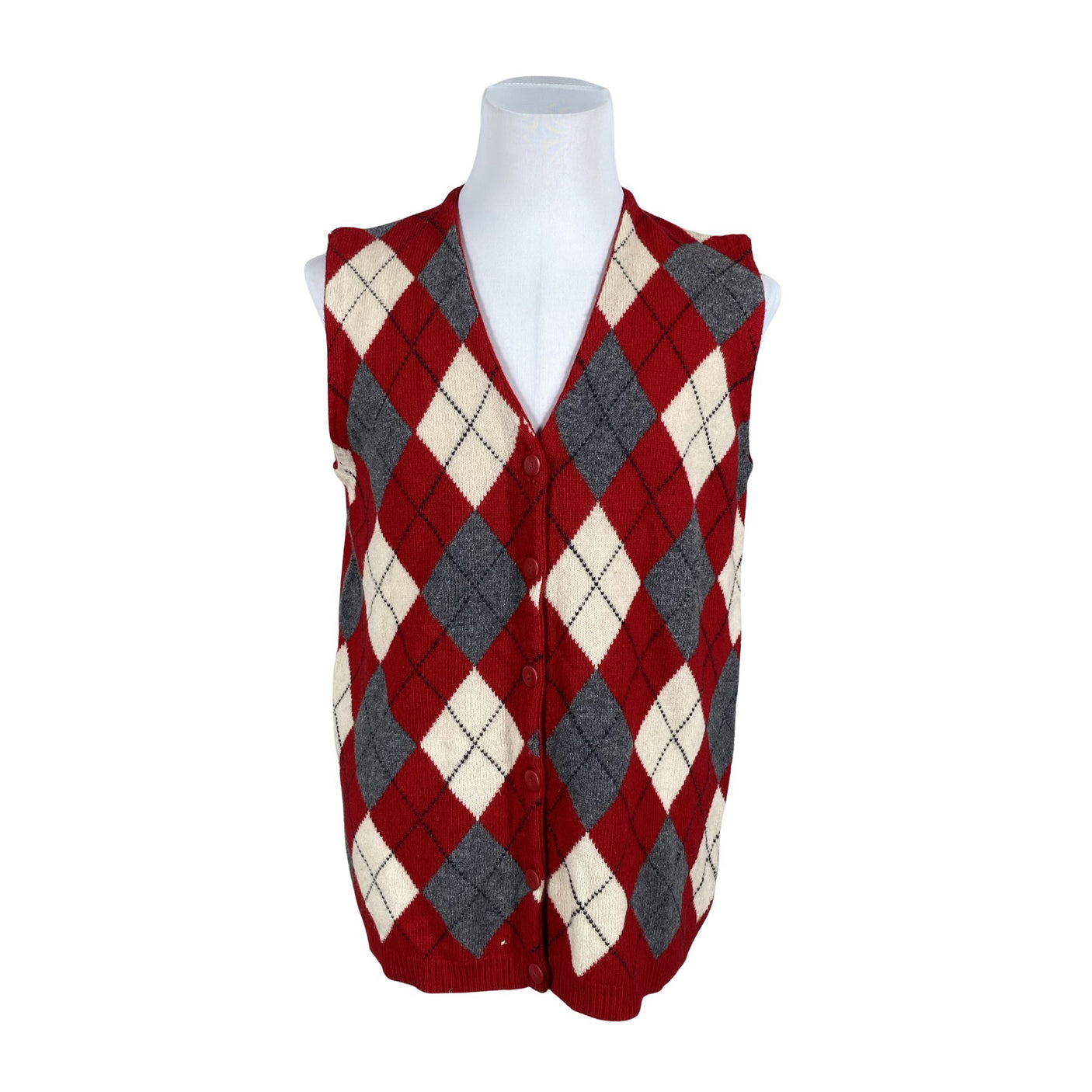 Unisex Pierre Cavallo - Kootud vest, suurus M - Punane (1)