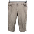 Unisex Voglia - Teksast poolpikad püksid, suurus 44 - Beige ()