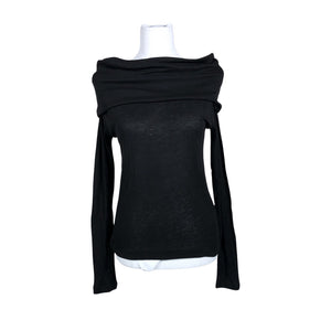 Unisex Your Face - Trikotaažist pluus, suurus 38 - Must (1)