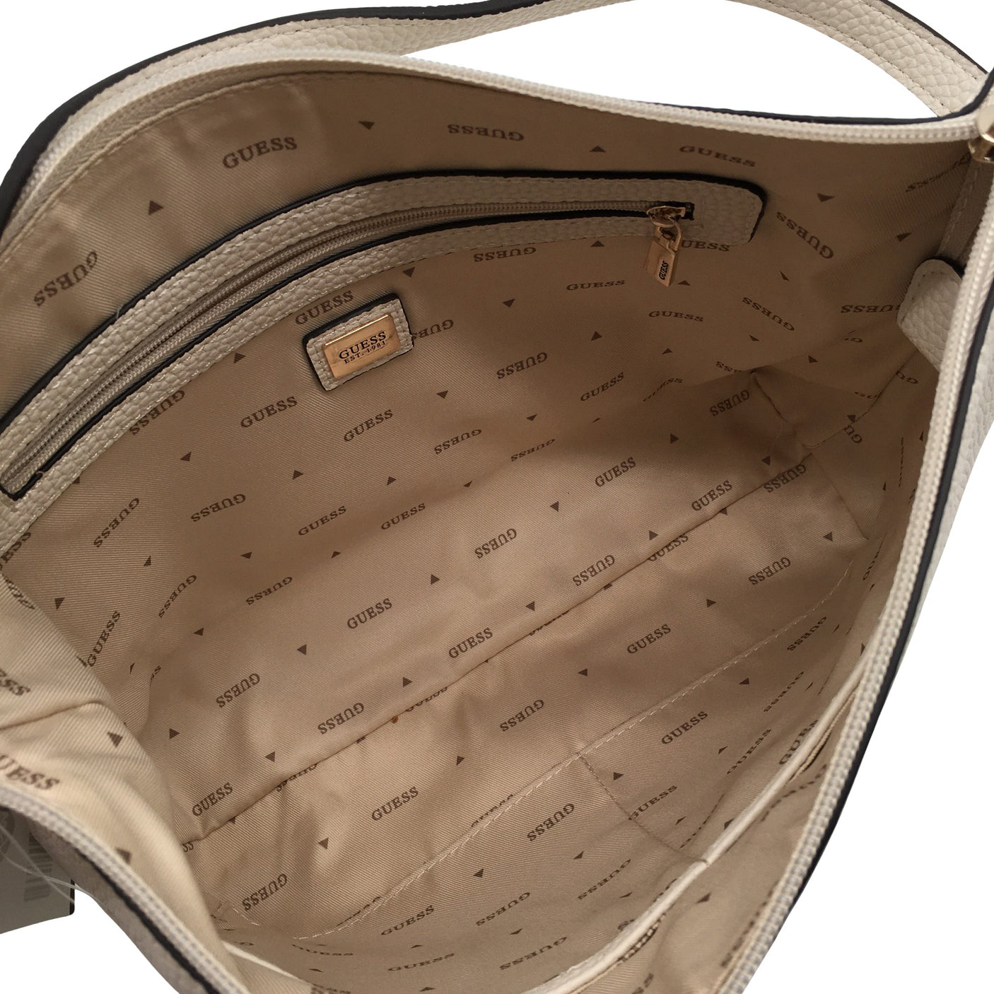 Unisex Guess - Käekott, suurus Midi - Beige (2)