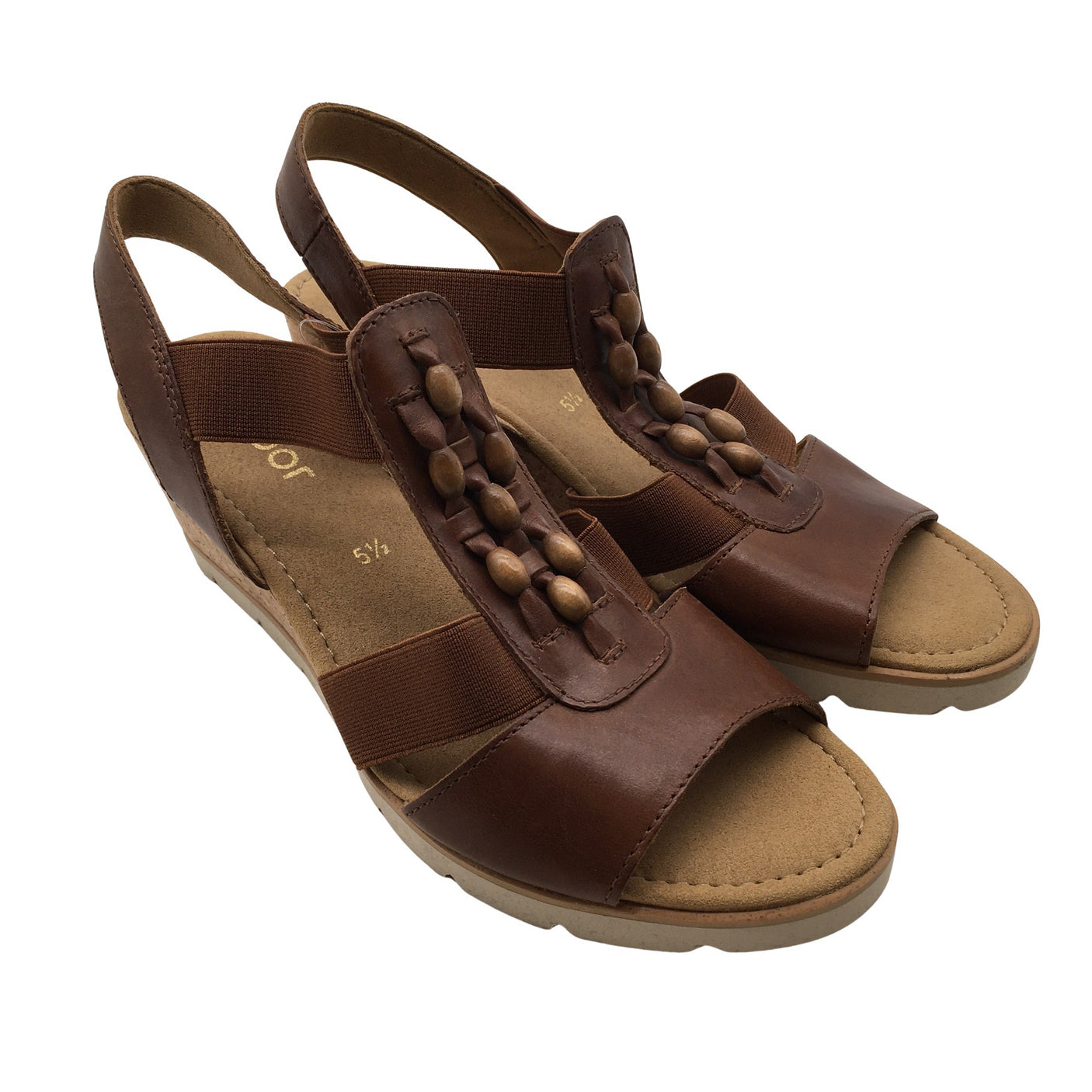 Unisex Gabor - Kiilkontsaga rihmikud, suurus 38 - Pruun (2)